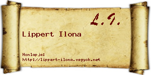 Lippert Ilona névjegykártya